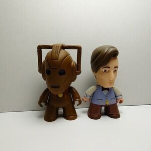 Doctor Who TITANS 11th Doctor Matt Smith Cyberman Vinyl Figure Lot BBC Collectib